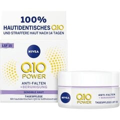 Nivea Q10 Power Sensitive Day Cream SPF 15 -päivävoide, 50 ml hinta ja tiedot | Kasvovoiteet | hobbyhall.fi