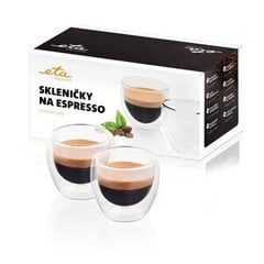 Kahvikupit Eta, 80 ml, 2 kpl hinta ja tiedot | Lasit, mukit ja kannut | hobbyhall.fi