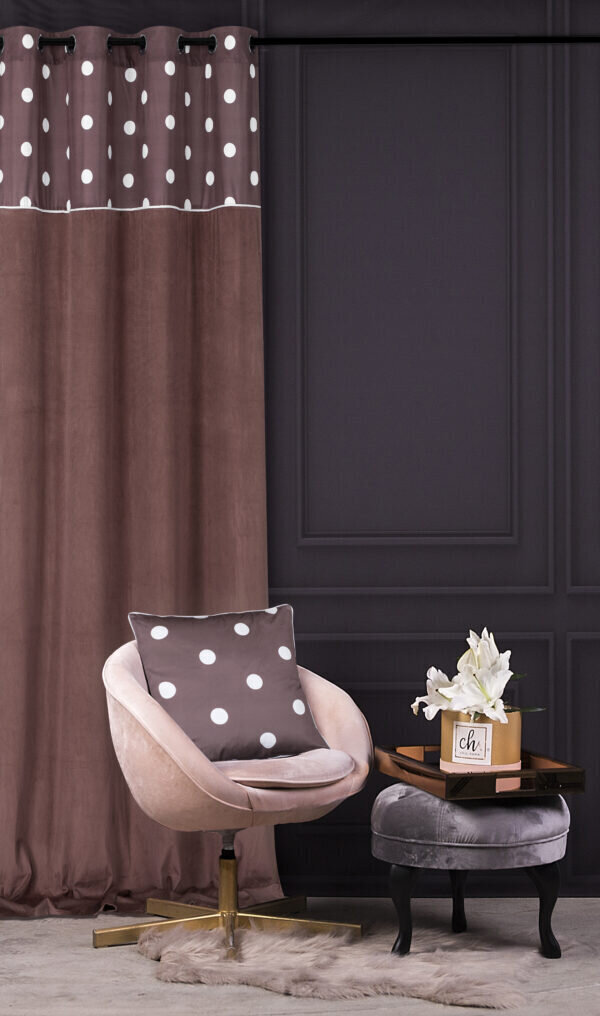 Chic Dots verho, 140x270 cm hinta ja tiedot | Verhot | hobbyhall.fi