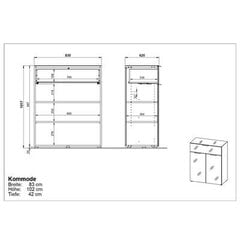 Lipasto 3696, musta hinta ja tiedot | Lipastot | hobbyhall.fi