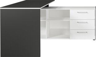 Työpöytä 4188, harmaa/valkoinen hinta ja tiedot | Tietokonepöydät ja työpöydät | hobbyhall.fi