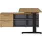 Työpöytä 4243, musta/ruskea hinta ja tiedot | Tietokonepöydät ja työpöydät | hobbyhall.fi