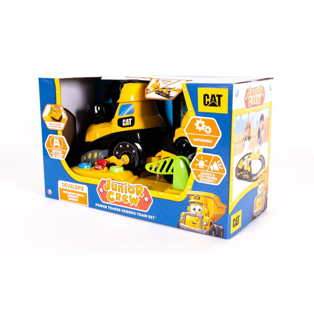 Juna valoilla ja äänillä CAT Junior Crew, 82489 hinta ja tiedot | Poikien lelut | hobbyhall.fi