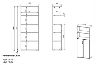 Hylly 4249, harmaa hinta ja tiedot | Hyllyt | hobbyhall.fi