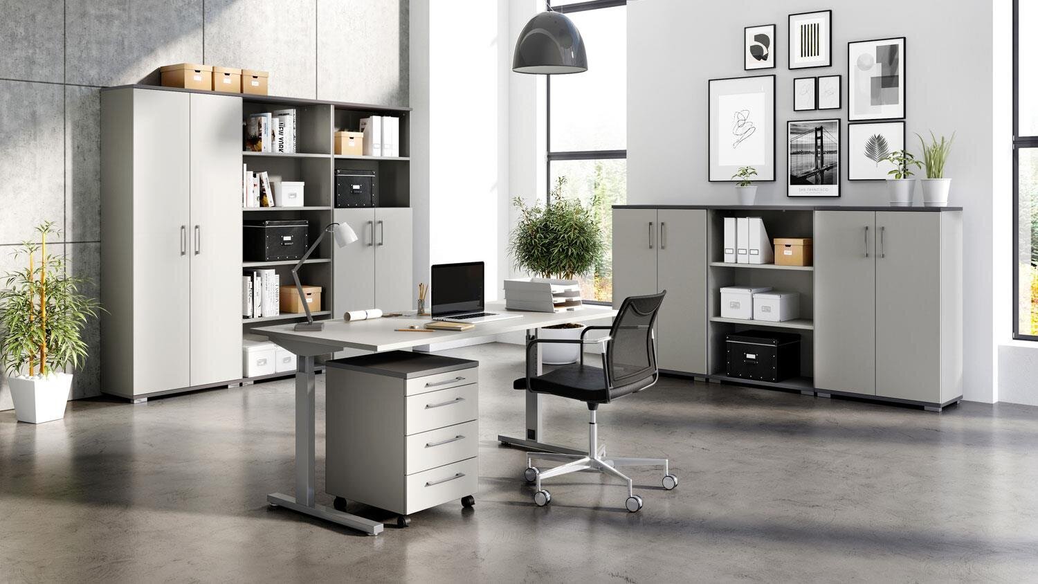 Työpöytä 4253, harmaa hinta ja tiedot | Tietokonepöydät ja työpöydät | hobbyhall.fi