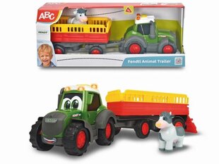 ABC Tractor Fendt ja perävaunu, 30 cm hinta ja tiedot | Vauvan lelut | hobbyhall.fi