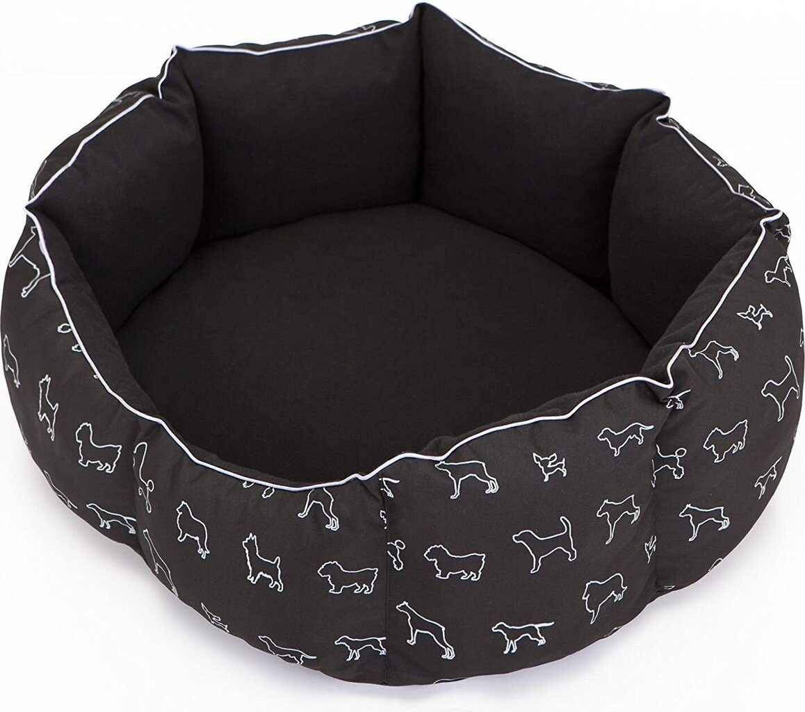 Hobbydog New York, L, Black Paws, 65 cm x 55 cm Koiranpeti hinta ja tiedot | Pedit ja pesät | hobbyhall.fi