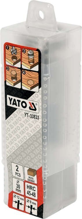 Yato HRC Puun jyrsintäpora 2 kpl d-35 mm (YT-33834). hinta ja tiedot | Käsityökalut | hobbyhall.fi