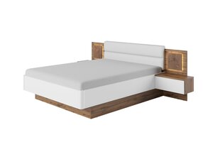 Szynaka Meble Sierra, ruskean /valkoisen värinen sänky hinta ja tiedot | Sängyt | hobbyhall.fi