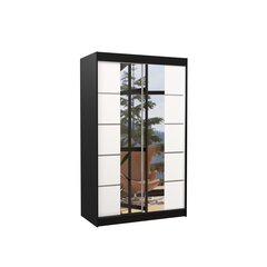ADRK Furniture Genua, mustan/valkoisen värinen kaappi hinta ja tiedot | Kaapit | hobbyhall.fi