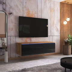 Skylara LED, 140 cm, mustan /ruskean värinen TV-taso hinta ja tiedot | TV-tasot | hobbyhall.fi