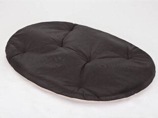Hobbydog soikean muotoinen tyyny Mustan värinen, R4, 66 cm x 51 cm, hinta ja tiedot | Pedit ja pesät | hobbyhall.fi