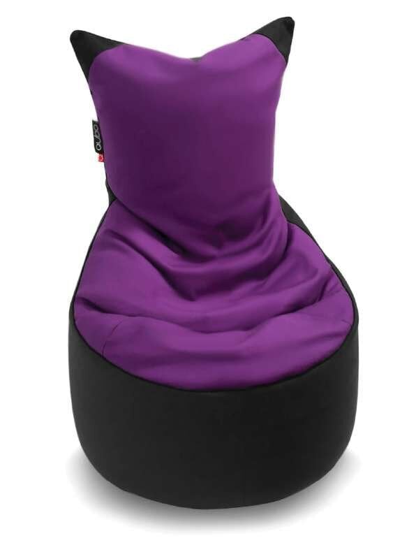 Qubo™ Munchkin Pop Fit, Säkkituoli, violetti/musta (75cm) hinta ja tiedot | Lasten nojatuolit ja säkkituolit | hobbyhall.fi