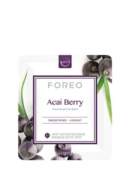 Naamiosetti kypsälle iholle, Foreo UFO Mask Set - Acai Berry, 6 x 6 g hinta ja tiedot | Kasvonaamiot ja silmänalusaamiot | hobbyhall.fi