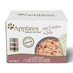 Applaws -kissanruoka kalalla, 70 g, 12 kpl hinta ja tiedot | Kissanruoka | hobbyhall.fi