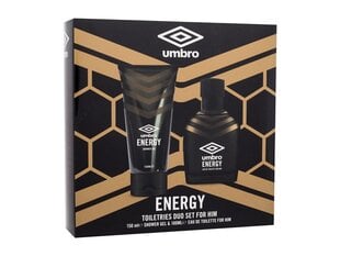 Umbro Energy miesten setti: Eau de Toilette EDT, 100 ml + suihkugeeli, 150 ml hinta ja tiedot | Miesten hajuvedet | hobbyhall.fi