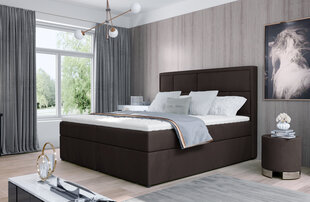NORE Meron 11, 180 cm x 200 cm, tummanruskean värinen sänky hinta ja tiedot | Sängyt | hobbyhall.fi