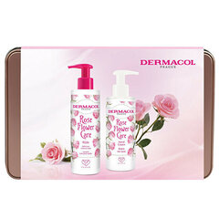 Dermacol Rose Flower -lahjapakkaus: nestesaippua, 250 ml + käsivoide, 150 ml hinta ja tiedot | Suihkusaippuat ja suihkugeelit | hobbyhall.fi