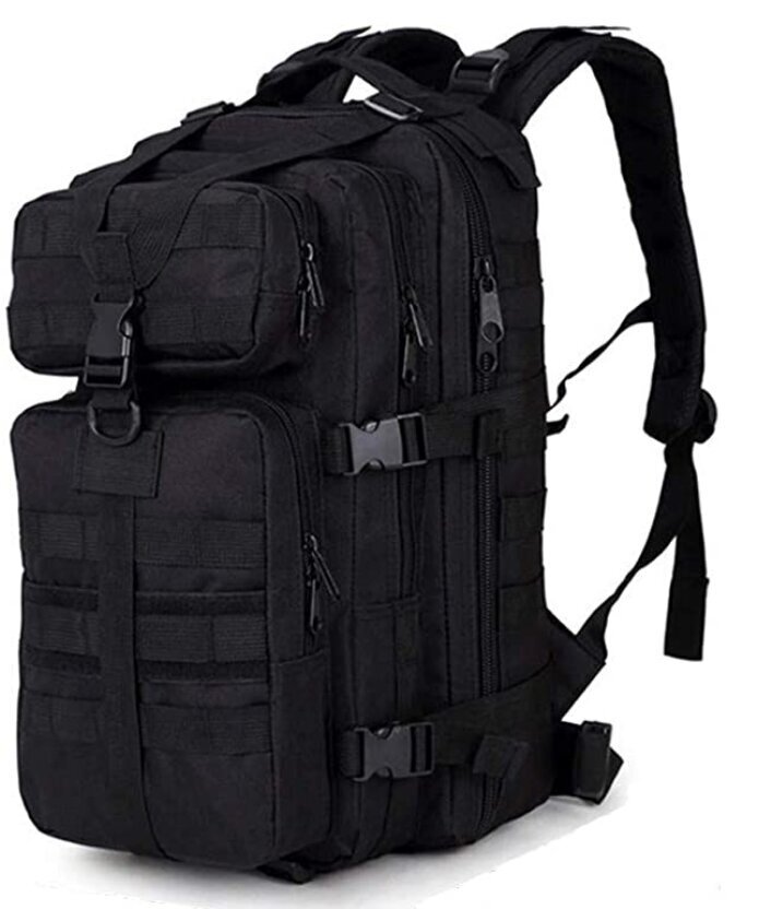 Military style XL-reppu, 30L, musta hinta ja tiedot | Reput ja rinkat | hobbyhall.fi