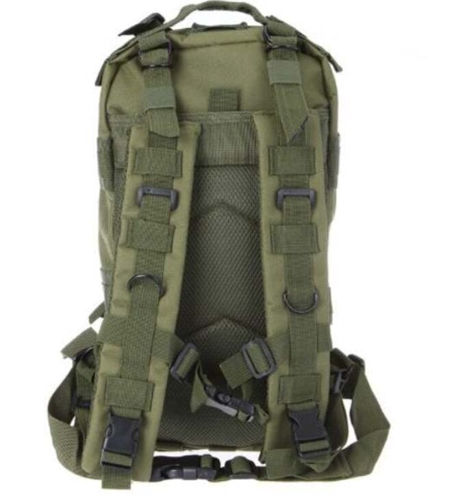 Military style XL reppu 30 l, vihreä hinta ja tiedot | Reput ja rinkat | hobbyhall.fi