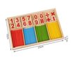 Montessori - puinen laskentasarja, Wooden counting set hinta ja tiedot | Vauvan lelut | hobbyhall.fi