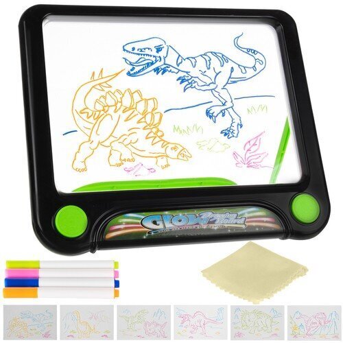 Magic-piirustuspöytä lapsille Magic Drawing Pad Led, lyijykynä + puhdistusliina hinta ja tiedot | Kehittävät lelut | hobbyhall.fi