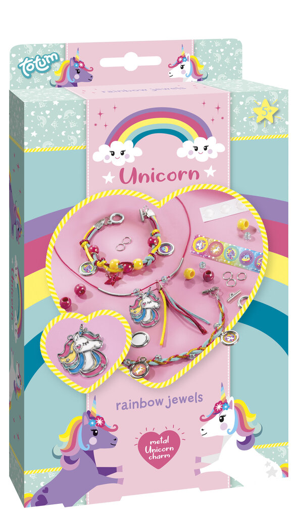 TOTUM luova setti Unicorn Rainbow Jewellery hinta ja tiedot | Kehittävät lelut | hobbyhall.fi