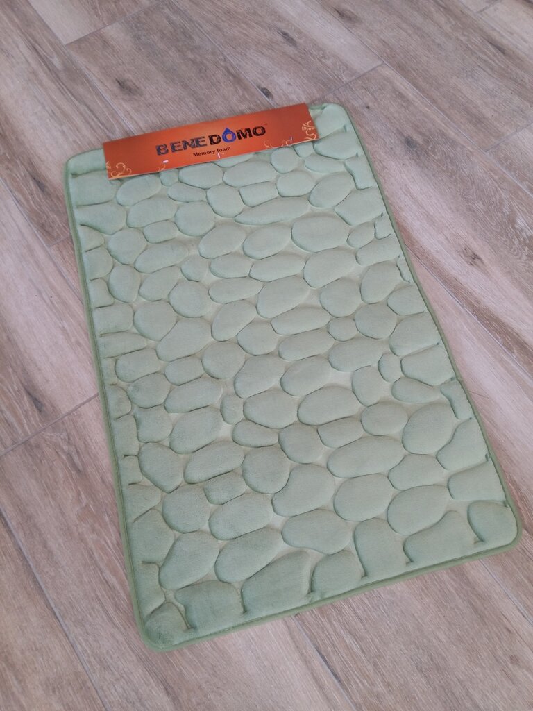 Kylpyhuonematto (memory foam) Benedomo, 50x80, LZ-2 Green hinta ja tiedot | Kylpyhuoneen sisustus | hobbyhall.fi