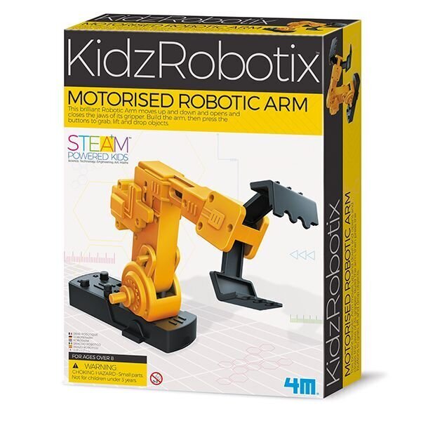 KidzRobotix Moottoroitu robottikäsivarsi 4M hinta ja tiedot | Kehittävät lelut | hobbyhall.fi