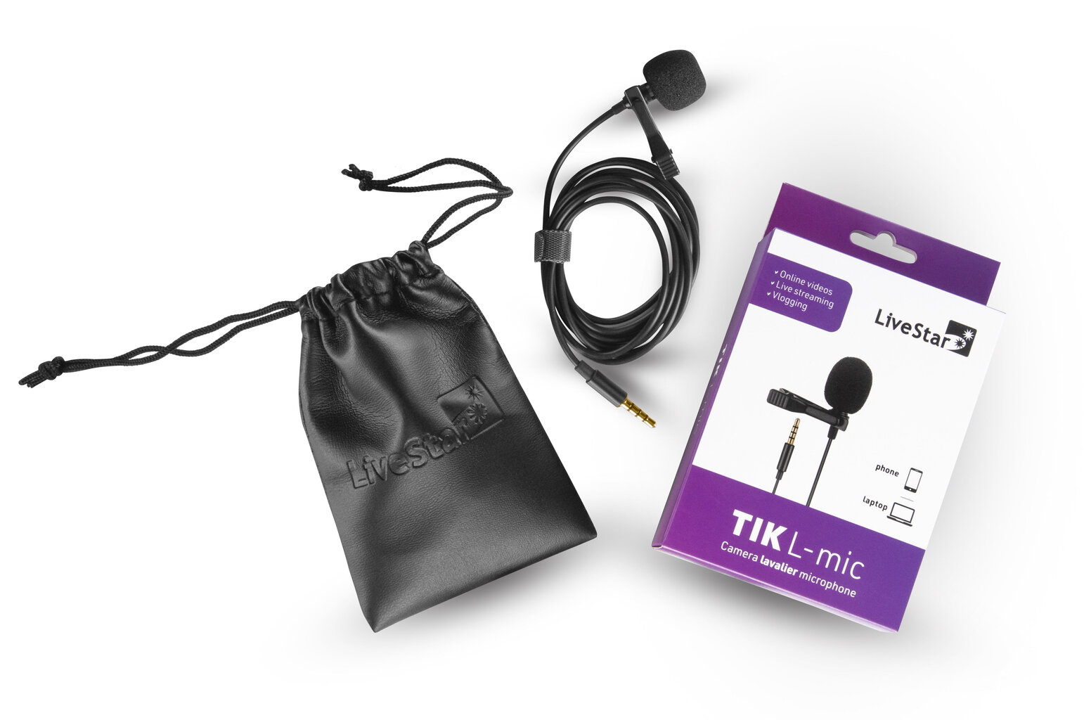 LiveStar TIK L -kiinnitysmikrofoni hinta ja tiedot | Mikrofonit | hobbyhall.fi