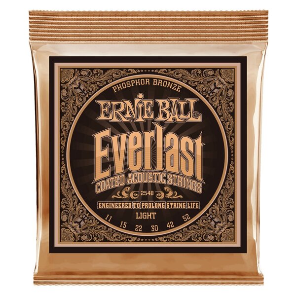 Ernie Ball Everlast Light Phosphor Bronze, Akustisen kitaran kielet 0,011 - 0,052