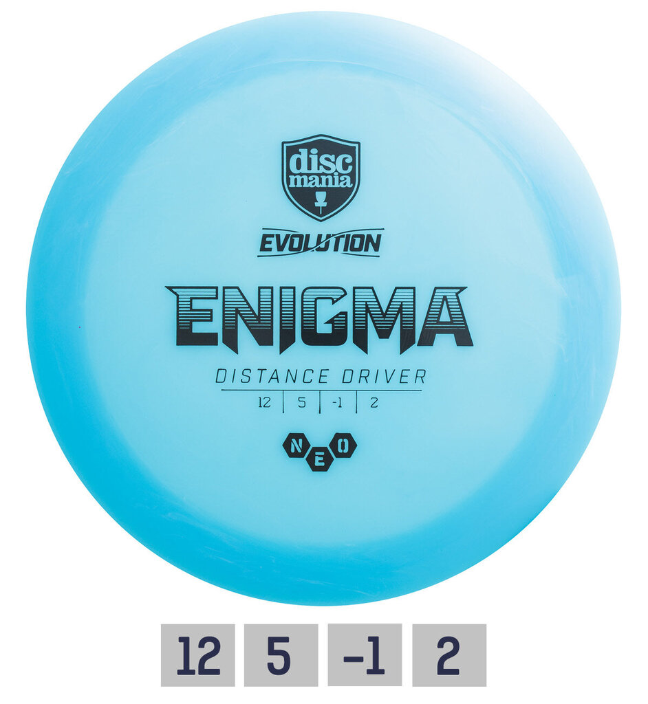 Frisbeegolf-kiekko Distance Driver NEO ENIGMA Evolution Valkoinen hinta ja tiedot | Frisbeegolf | hobbyhall.fi