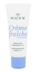 Kosteuttava kasvovoide kuivalle iholle Nuxe Creme Fraiche, 30 ml hinta ja tiedot | Kasvovoiteet | hobbyhall.fi