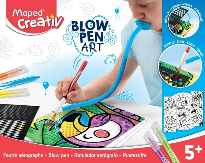 Puhalluskynäsarja Maped Creativ Blow Pen Art hinta ja tiedot | Taide- ja askartelutarvikkeet | hobbyhall.fi