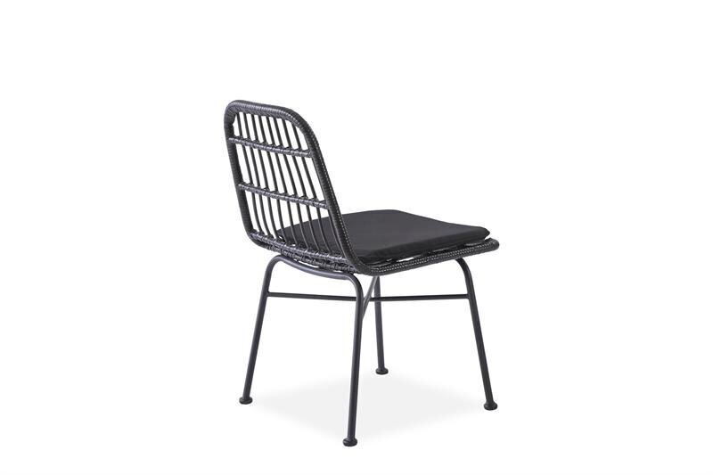 4 tuolin sarja Halmar K401, musta hinta ja tiedot | Puutarhatuolit | hobbyhall.fi