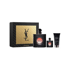 Lahjapaketti naisille Yves Saint Laurent Black Opium: hajuvesi EDP 50 ml + EDP 7,5 ml + vartalovoide 50 ml hinta ja tiedot | Naisten hajuvedet | hobbyhall.fi