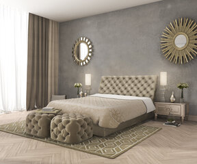 Mannermainen sänky Monaco, 120x200 cm, ruskea hinta ja tiedot | Sängyt | hobbyhall.fi