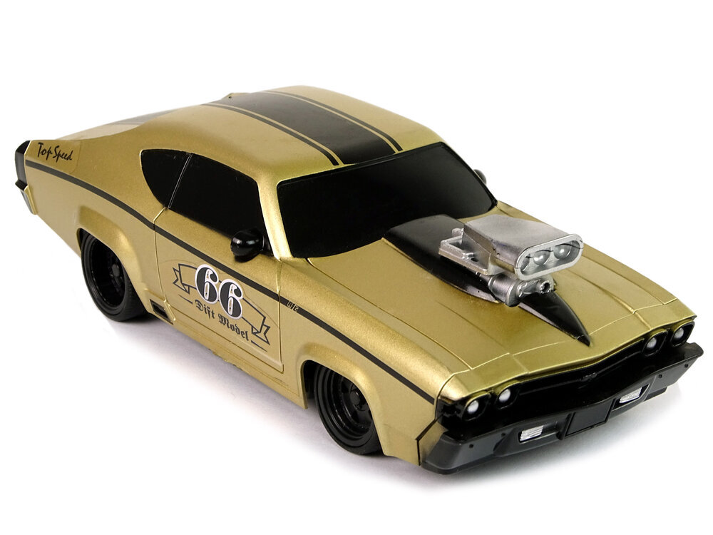 Kauko-ohjattava urheiluauto Muscle Car 1:20, kulta hinta ja tiedot | Poikien lelut | hobbyhall.fi