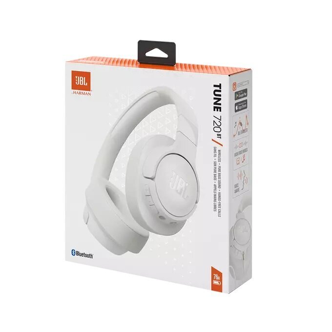 JBL Tune 720TB JBLT720BTWHT hinta ja tiedot | Kuulokkeet | hobbyhall.fi