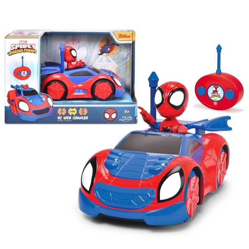 Kauko-ohjattava auto Simba, Spidey Web Crawler, 21 x 34 x 18,5 cm, 2 osaa hinta ja tiedot | Poikien lelut | hobbyhall.fi