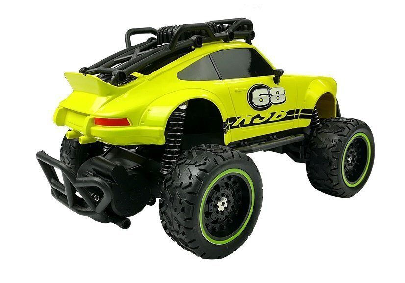 Kauko-ohjattava Auto R/C 6.5km/h Keltainen hinta ja tiedot | Poikien lelut | hobbyhall.fi