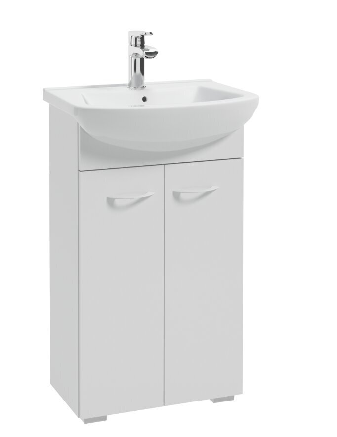 Defra PIK D50 095-D-05006+1560, valkoisen värinen Kylpyhuoneen alakaappi pesualtaalla hinta ja tiedot | Kylpyhuonekaapit | hobbyhall.fi