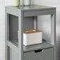 Lattialla seisova kylpyhuonekaappi, jossa 1 hylly ja 2 laatikkoa, FRG127-SG hinta ja tiedot | Kylpyhuonekaapit | hobbyhall.fi