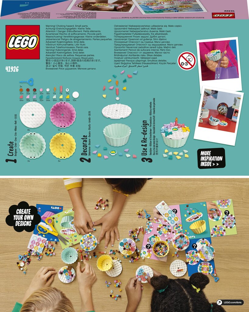 41926 LEGO® DOTS Luovat juhlat sarja hinta ja tiedot | LEGOT ja rakennuslelut | hobbyhall.fi