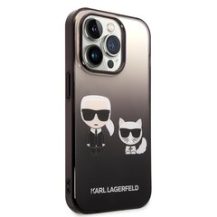 Karl Lagerfeld TPE Karl and Choupette Case suojakotelo iPhone 14 Pro puhelimelle, musta hinta ja tiedot | Puhelimen kuoret ja kotelot | hobbyhall.fi