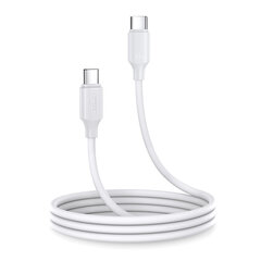 Joyroom kaapeli USB-C - USB-C 480Mb/s 60W 1m valkoinen (S-CC060A9) (Valkoinen) hinta ja tiedot | Joyroom Puhelimet, älylaitteet ja kamerat | hobbyhall.fi