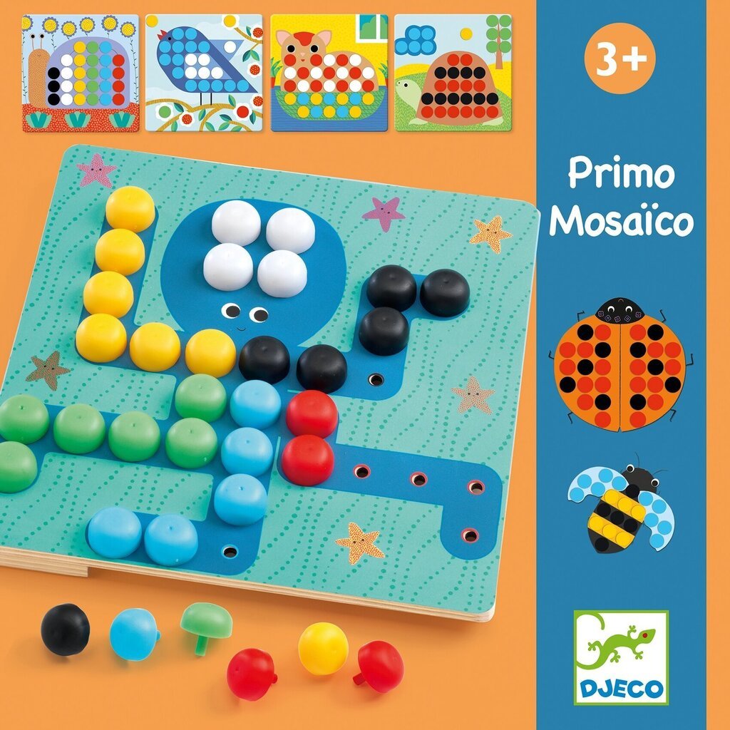 Djeco, mosaiikkipeli- Mosaico Primo, DJ08140 hinta ja tiedot | Kehittävät lelut | hobbyhall.fi