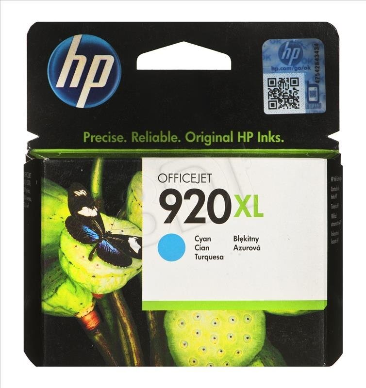 Tusz HP HP 920XL Cyan hinta ja tiedot | Mustekasetit | hobbyhall.fi