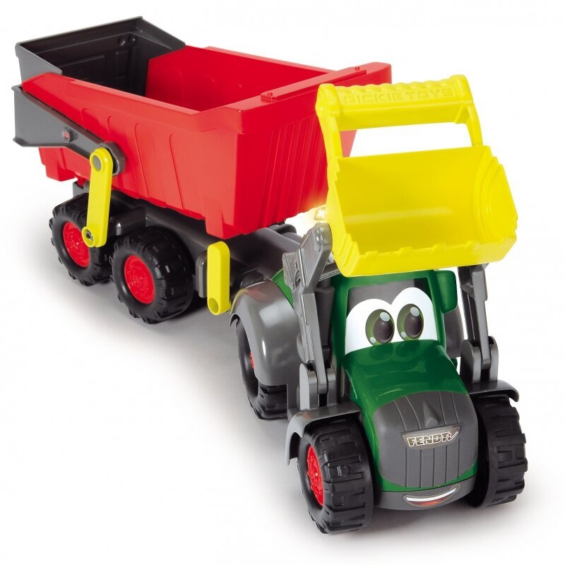 Ajoneuvo ABC Happy Fendt traktori perävaunulla 65 cm hinta ja tiedot | Poikien lelut | hobbyhall.fi