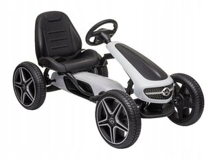 Lasten polkuauto Hecht Mercedes Benz Go Kart, valkoinen hinta ja tiedot | Hecht Lapset | hobbyhall.fi